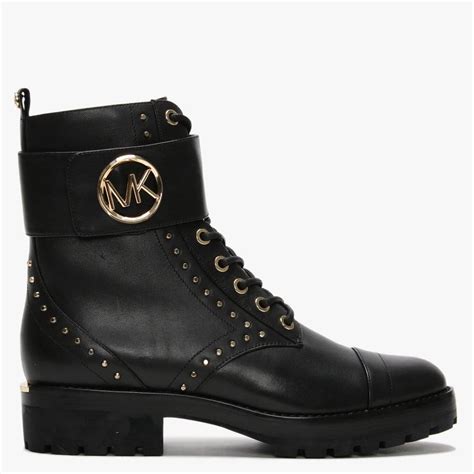 michael kors combat boots black.